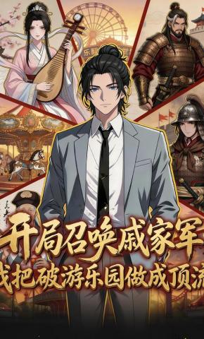 短剧《开局召唤戚家军，我把破游乐园做成顶流》海报