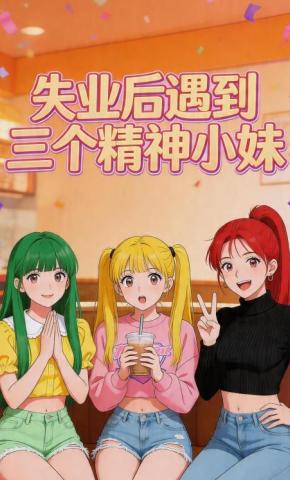 短剧《失业后遇到三个精神小妹》海报
