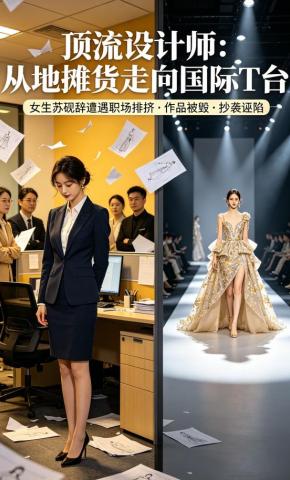 短剧《顶流设计师：从地摊货走向国际T台》海报