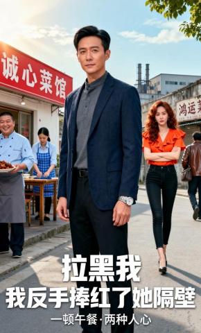 短剧《拉黑我，我反手捧红她隔壁》海报