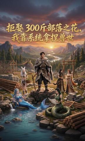 短剧《拒娶 300 斤部落之花我靠系统拿捏兽世》海报