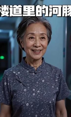 短剧《楼道里的河豚》海报