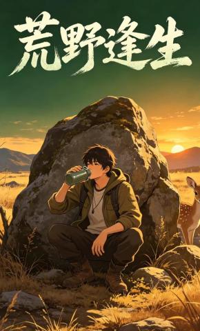 短剧《荒野逢生》海报