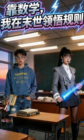 短剧《靠数学，我在末世领悟规则》海报