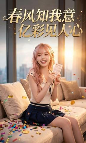 短剧《春风知我意，亿彩见人心》海报