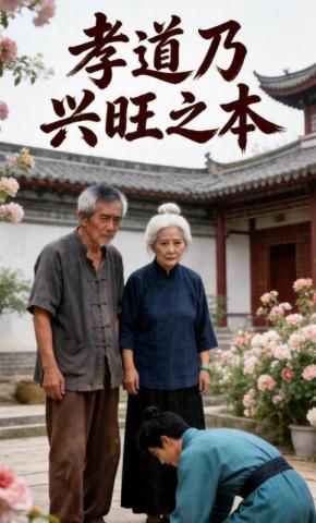 短剧《孝道乃兴旺之本》海报