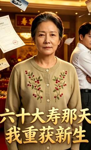 短剧《六十大寿那天，我重获新生》海报