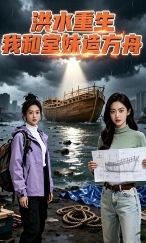 短剧《洪水重生：我和堂妹造方舟》海报