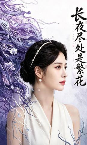 短剧《长夜尽处是繁花》海报