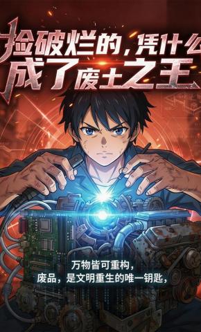 短剧《捡破烂的，凭什么成了废土之王》海报