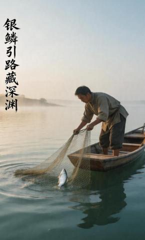 短剧《银鳞引路藏深渊》海报