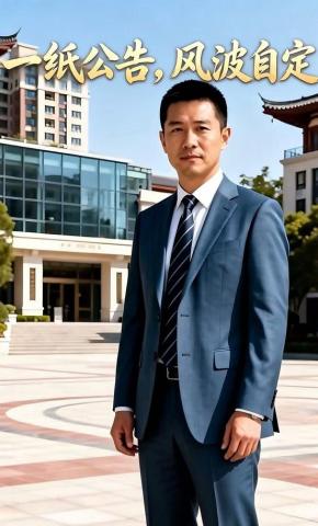 短剧《一纸公告，风波自定》海报
