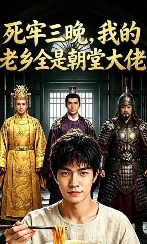 短剧《死牢三晚，我的老乡全是朝堂大佬》海报