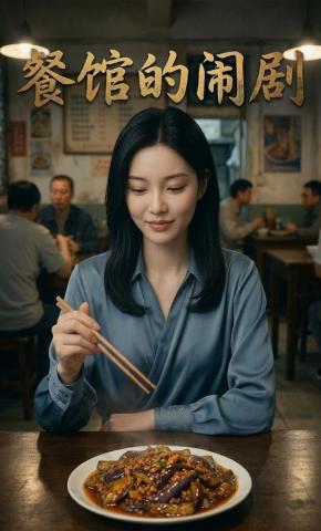 短剧《餐馆的闹剧》海报