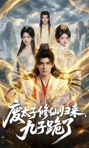 短剧《废太子修仙归来，九子跪了》海报