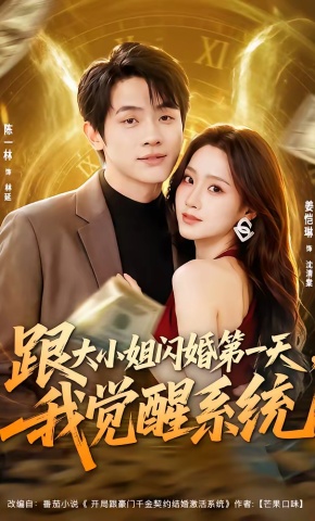 短剧《跟大小姐闪婚第一天，我觉醒系统》海报