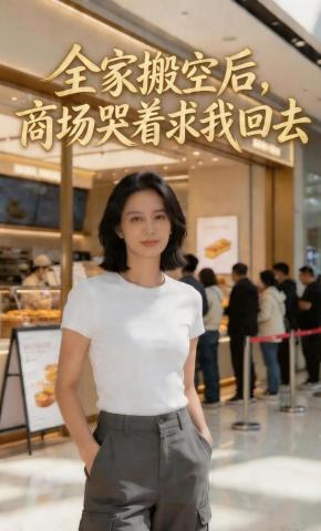 短剧《全家搬空后，商场哭着求我回去》海报