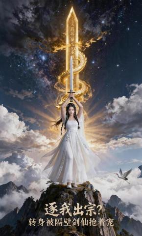 短剧《逐我出宗？转身被隔壁剑仙抢着宠》海报
