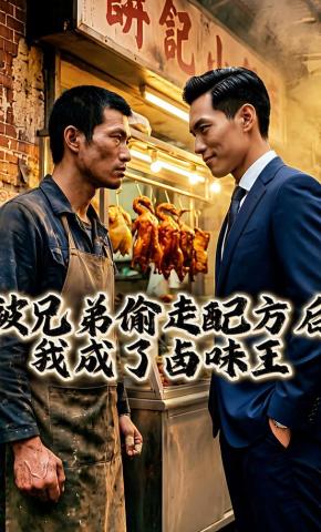 短剧《被兄弟偷走配方后，我成了卤味王》海报