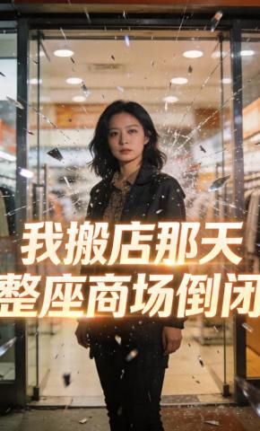 短剧《我搬店那天整座商场倒闭》海报