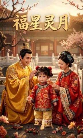 短剧《福星灵月》海报