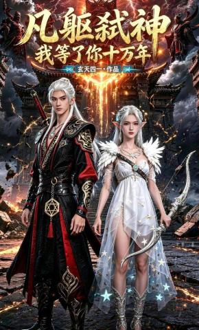 短剧《凡躯弑神：我等了你十万年》海报