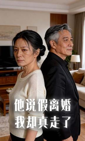 短剧《他说假离婚，我却真走了》海报
