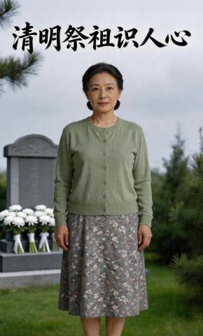 短剧《清明祭祖识人心》海报