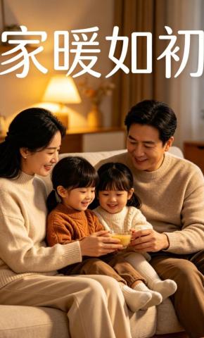 短剧《家暖如初》海报