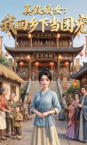 短剧《真假嫡女：我回乡下当团宠》海报