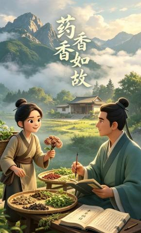 短剧《药香香如故》海报