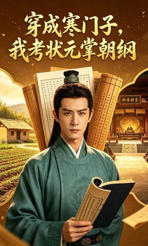 短剧《穿成寒门子，我考状元掌朝纲》海报