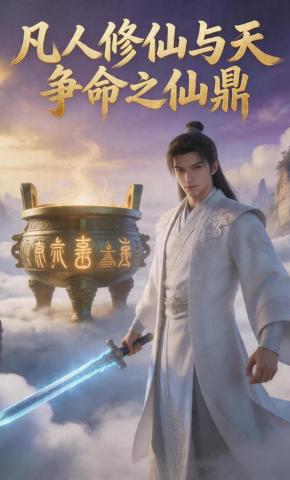 短剧《凡人修仙与天争命之仙鼎》海报