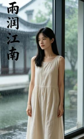短剧《雨润江南》海报