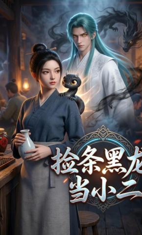 短剧《捡条黑龙当小二》海报