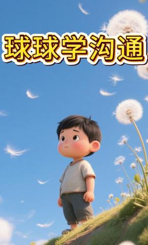 短剧《球球学沟通》海报