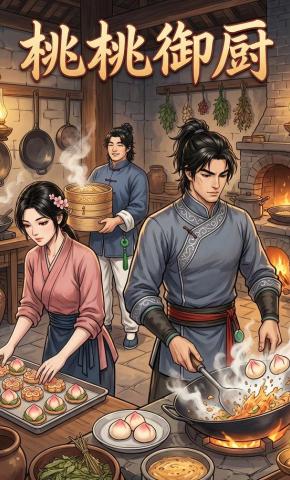 短剧《桃桃御厨》海报