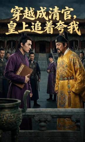 短剧《穿越成清官，皇上追着夸我》海报