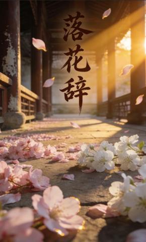 短剧《落花辞》海报