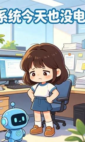 短剧《系统今天也没电》海报