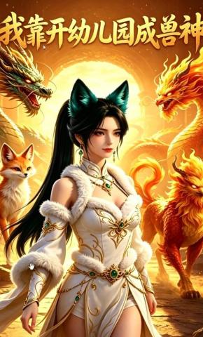 短剧《我靠开幼儿园成兽神》海报