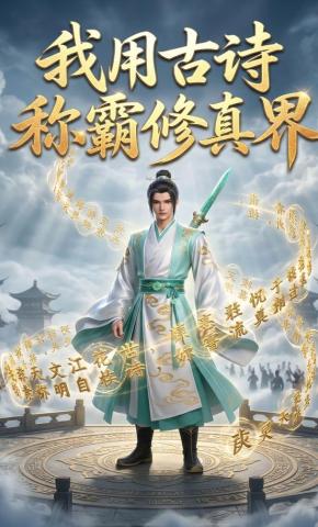 短剧《我用古诗称霸修真界》海报