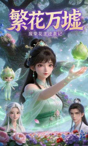 短剧《繁花万墟：废柴花主逆袭记》海报