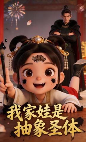 短剧《我家娃是抽象圣体》海报