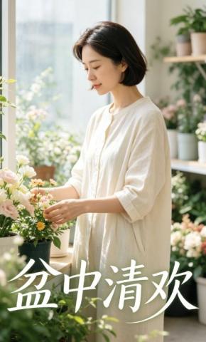 短剧《盆中清欢》海报