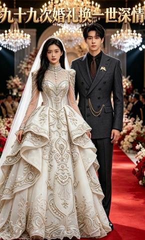 短剧《九十九次婚礼换一世深情》海报