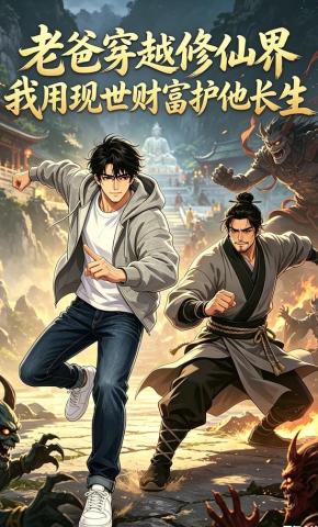 短剧《老爸穿越修仙界我用现世财富护他长生》海报