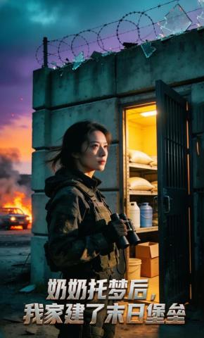 短剧《奶奶托梦后，我家建了末日堡垒》海报