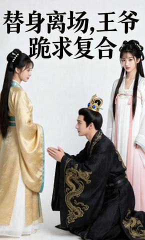 短剧《替身离场，王爷跪求复合》海报
