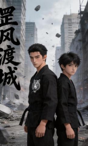 短剧《罡风渡城》海报